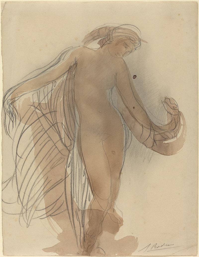 Figure Facing Forward by Огюст Роден — digital art print download