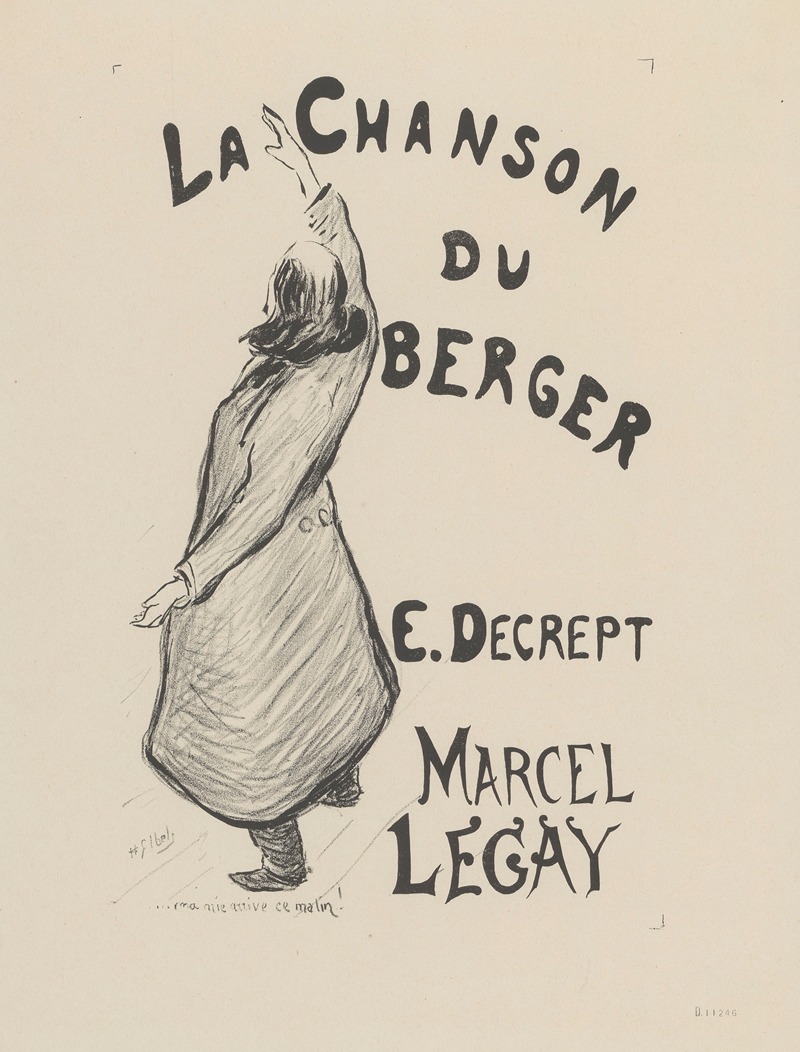 La Chanson du berger by Henri-Gabriel Ibels, 1895 — digital art print download