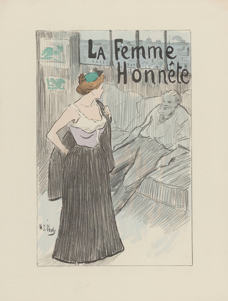 La Femme Honnête by Анри-Габриэль Ибель, 1893 — digital art print download