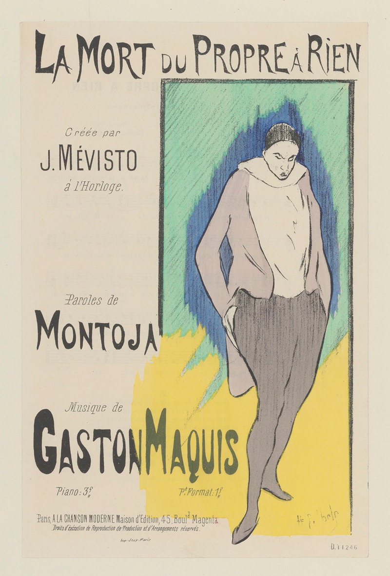 La Mort du Propre à Rien by Henri-Gabriel Ibels, 1895 — digital art print download