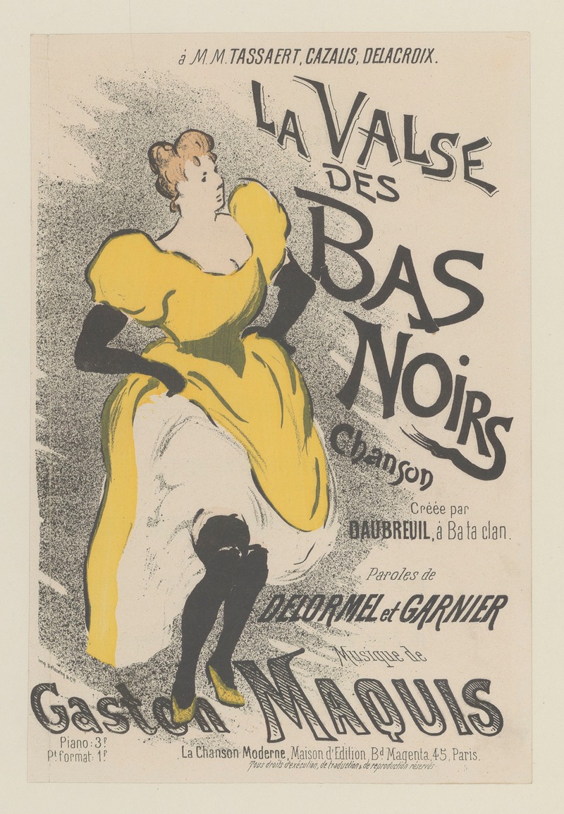 La Valse des Bas Noirs by Анри-Габриэль Ибель, 1895 — digital art print download