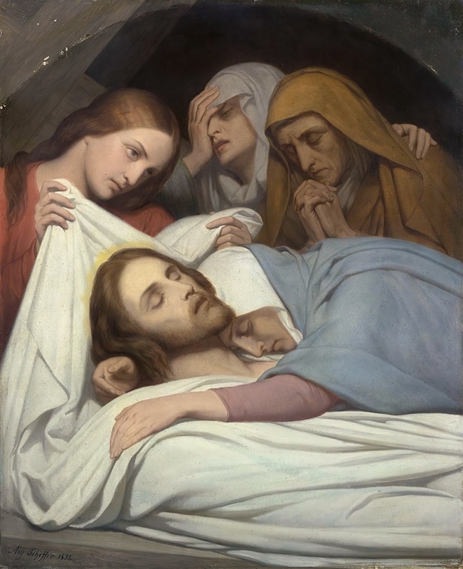 The Entombment by Ary Scheffer, 1854 — digital art print download