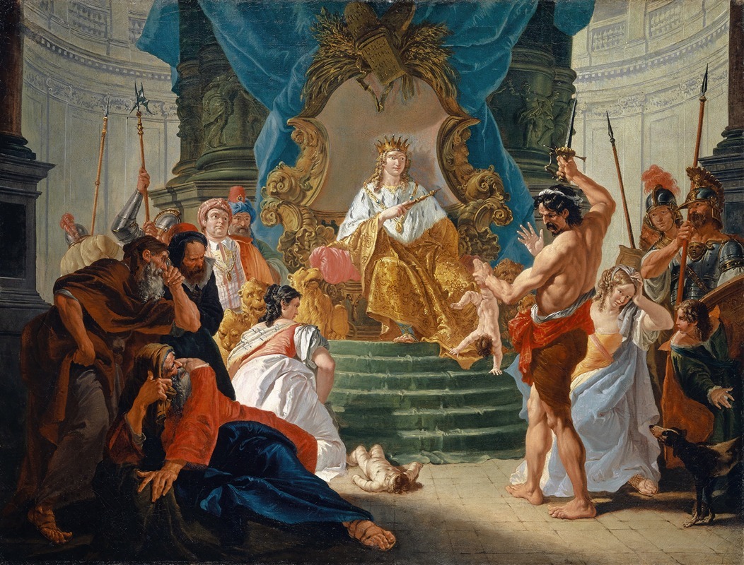 The Judgment Of Solomon by Франческо Фонтебассо — digital art print download