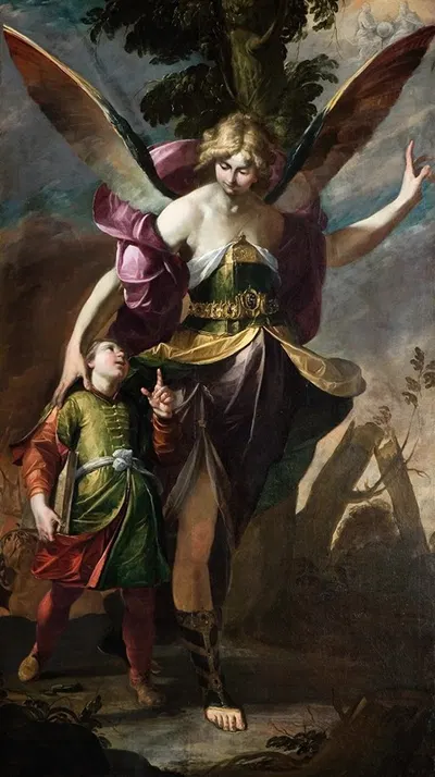 The Guardian Angel by Джоаккино Ассерето, 1630 — digital art print download