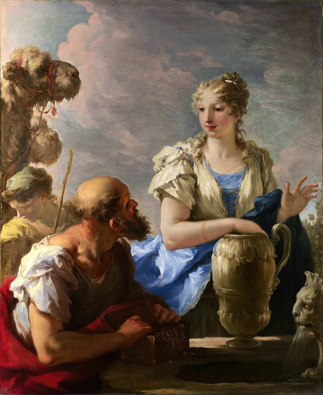 Rebecca At The Well — Джованни Антонио Пеллегрини