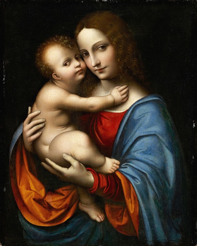 The Virgin With Child by Giampietrino (Giovanni Pietro Rizzoli) — digital art print download