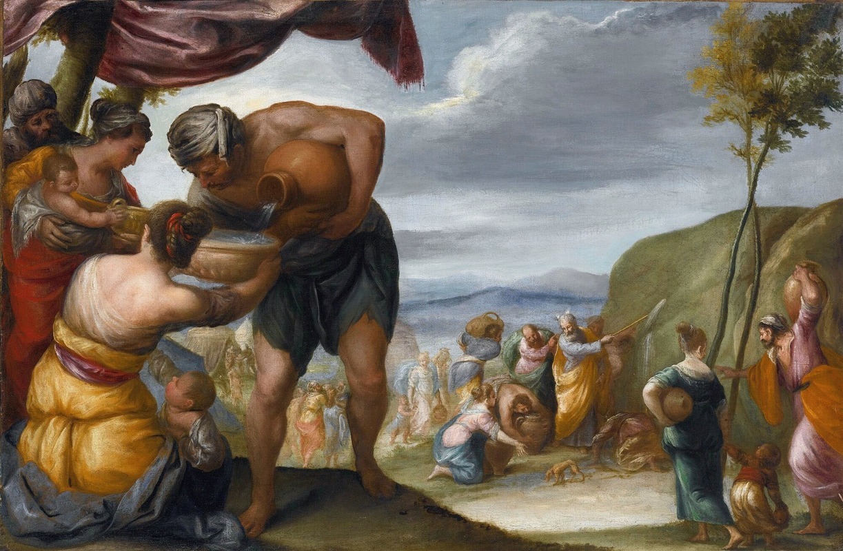 Moses Striking The Rock by Juan Antonio De Frias y Escalante — digital art print download