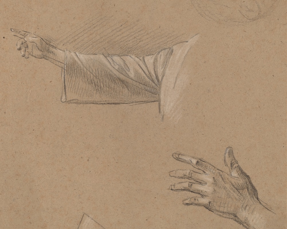 Study of a Right Arm and a Left Hand — Бенджамин Уэст
