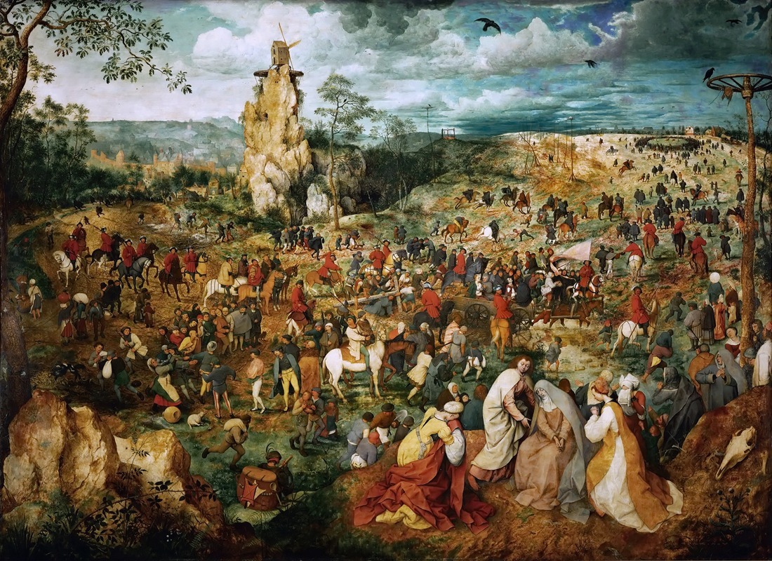 The Procession To Calvary by Питер Брейгель Старший — digital art print download