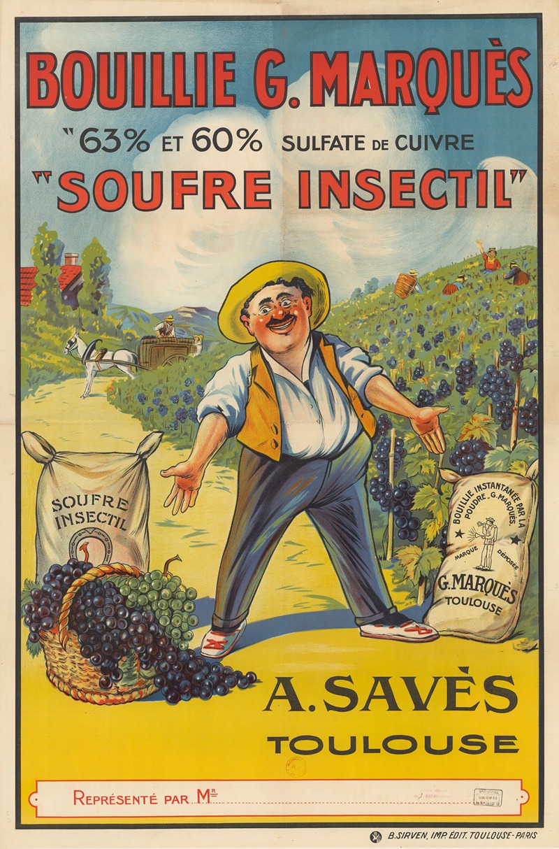 Bouillie G. Marquès by Imp. B. Sirven, 1929 — digital art print download