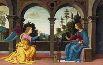 The Annunciation by Raffaellino Del Garbo — digital art print download