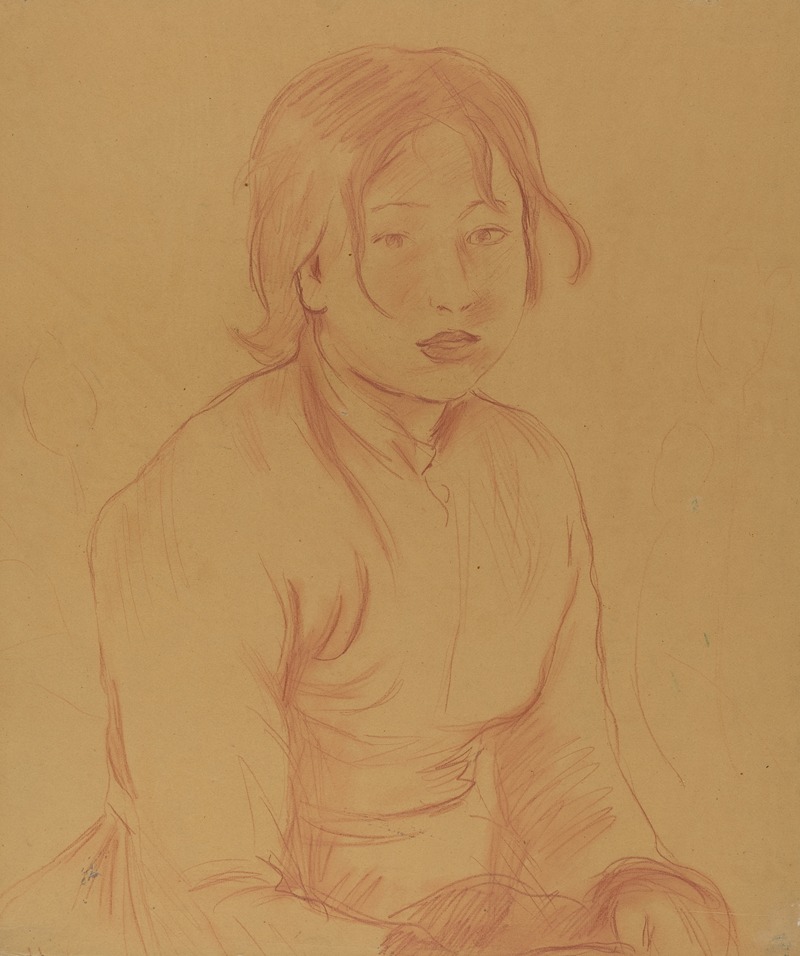 Peasant Girl by Берт Морисо, 1890 — digital art print download