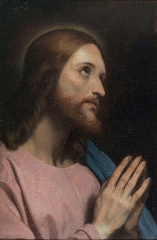 Head of Christ by Ари Шеффер, 1849 — digital art print download