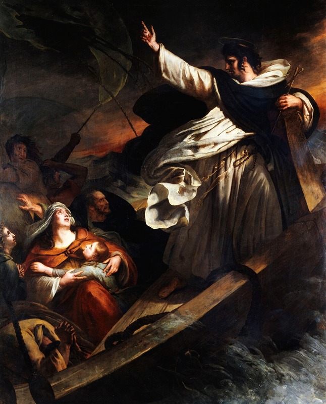 Saint Thomas Aquinas preaching trust in God during the storm — Ary Scheffer