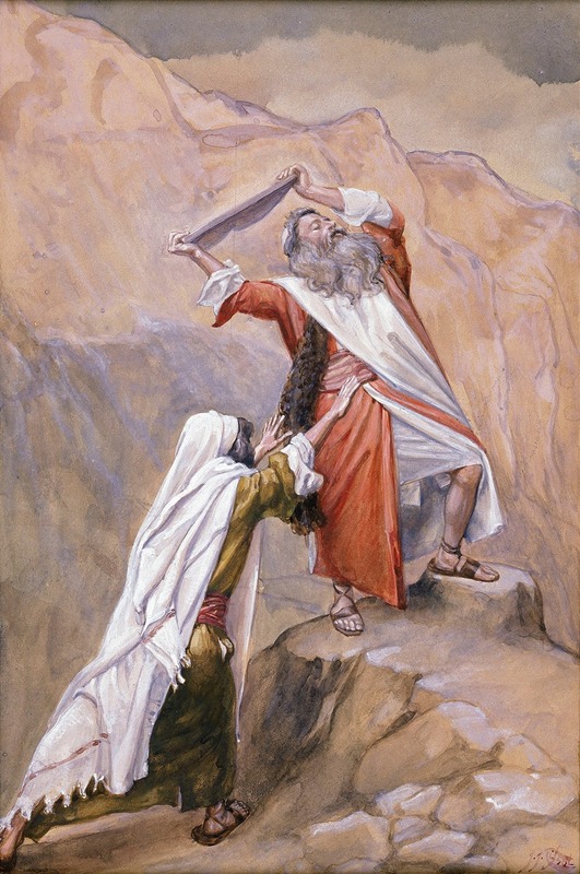 Moses Destroyeth the Tables of the Ten Commandments — James Tissot