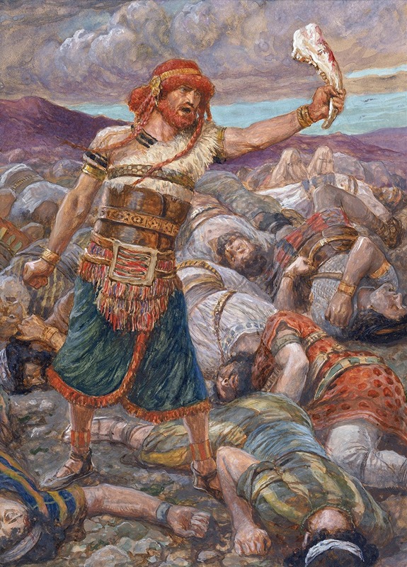 Samson Slays a Thousand Men by Джеймс Тиссо — digital art print download