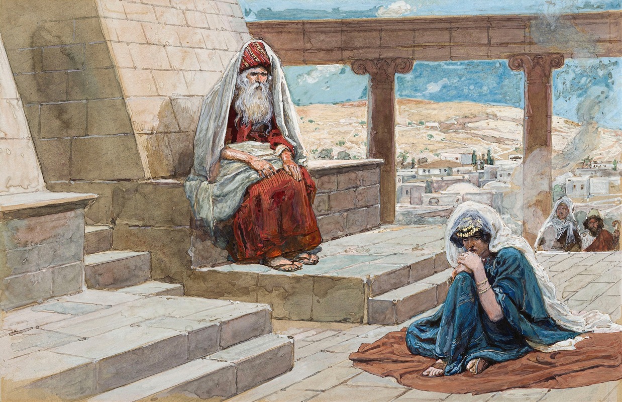 The High Priest and Hannah by Джеймс Тиссо — digital art print download