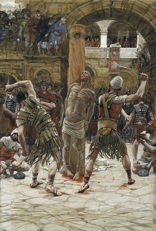 The Scourging on the Front by Джеймс Тиссо, 1886-1894 — digital art print download