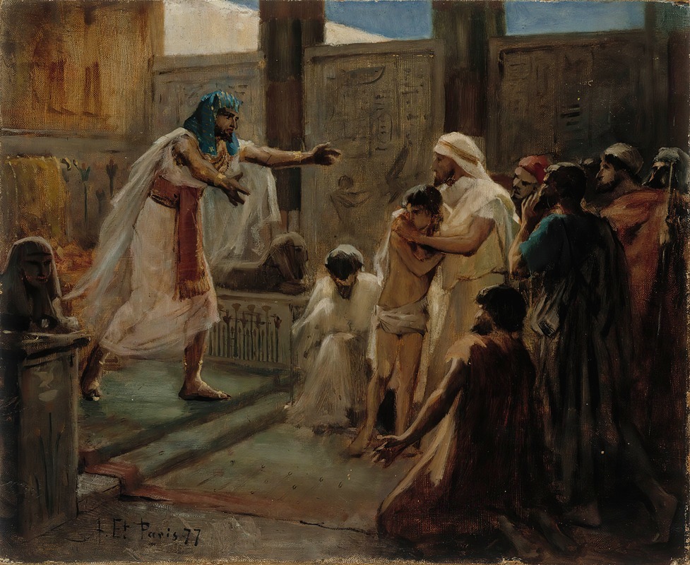 Joseph And His Brother by Альберт Эдельфельт, 1877 — digital art print download
