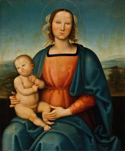 The Virgin And Child by Дитлев Блунк — digital art print download