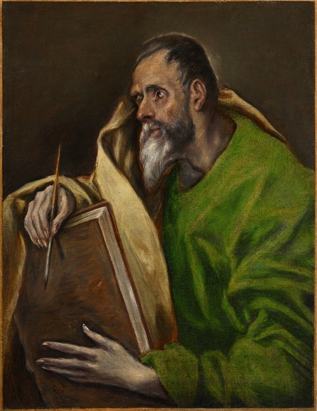 St. Luke by Эль Греко (Доменикос Теотокопулос), 1610-1614 — digital art print download