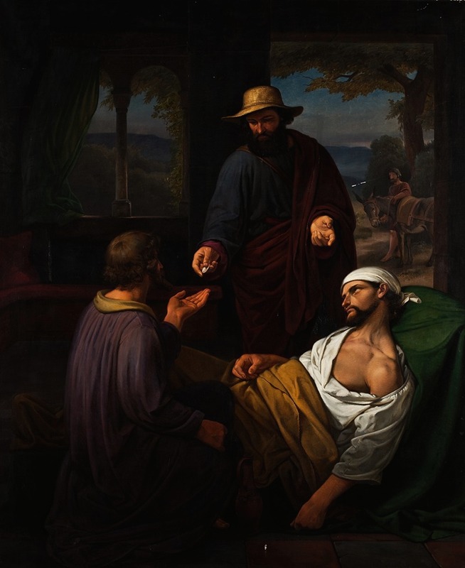 The Good Samaritan by Emil Andersen, 1844 — digital art print download