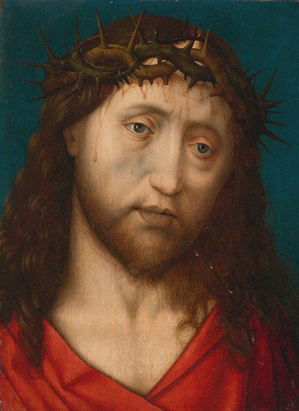 Christ Crowned With Thorns by Follower Of Hugo Van Der Goes — digital art print download