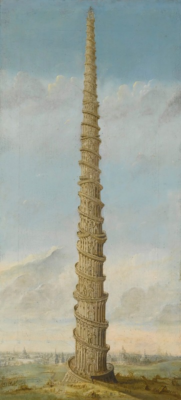The Tower Of Babel by Franz Stieberich, 1776 — digital art print download