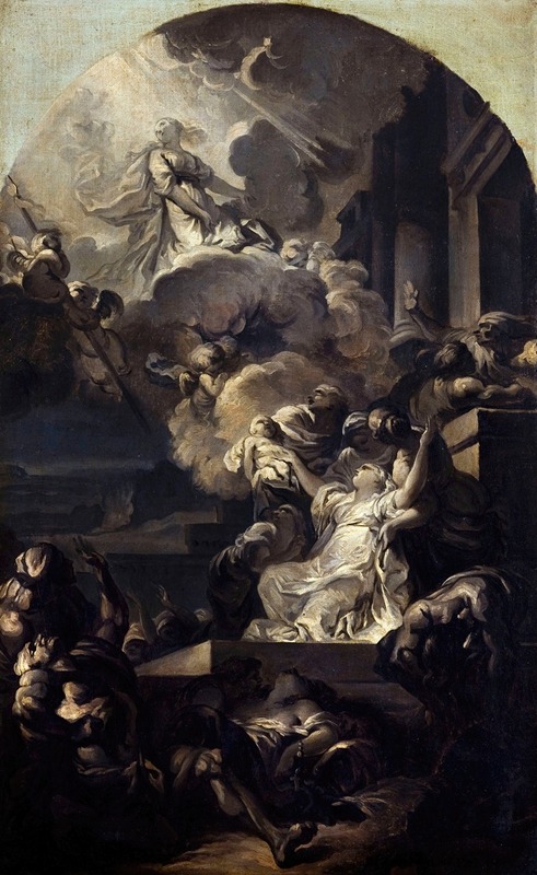 Le Miracle des Ardents by Gabriel-François Doyen, 1767 — digital art print download