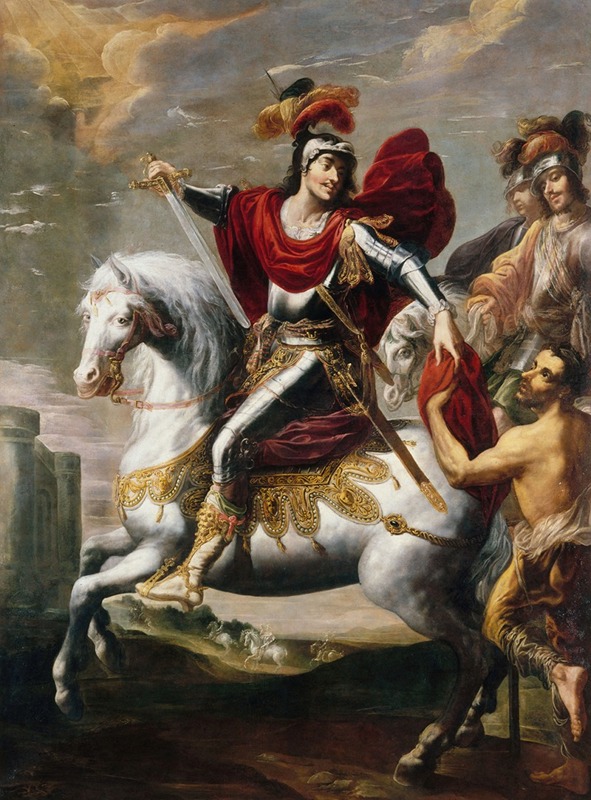La Charité de Saint Martin by Жорж Лалеман, 1624-1636 — digital art print download