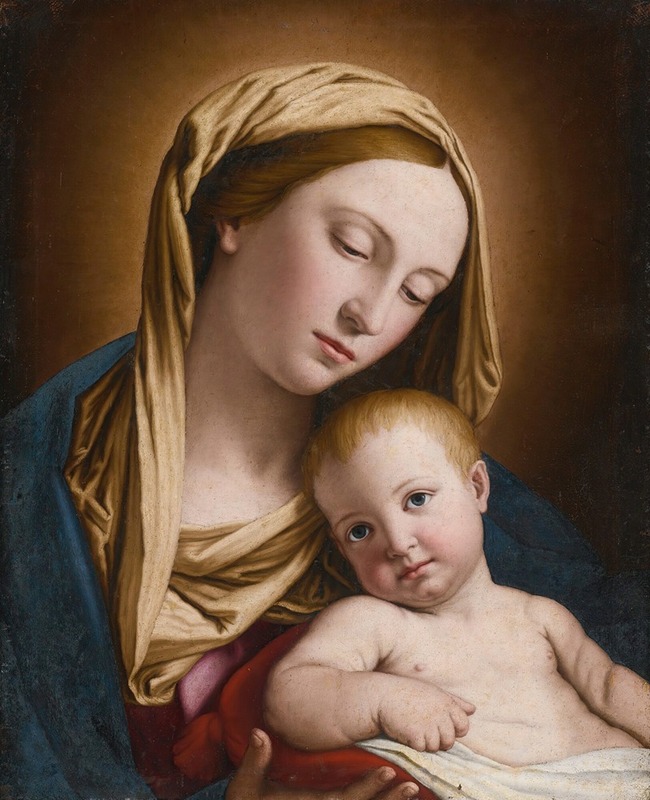 Madonna And Child by Джованни Баттиста Сальви да Сассоферрато — digital art print download