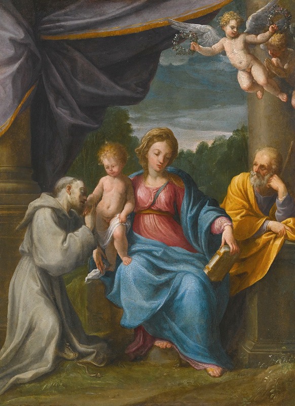 Holy Family With Saint Francis — Guido Reni