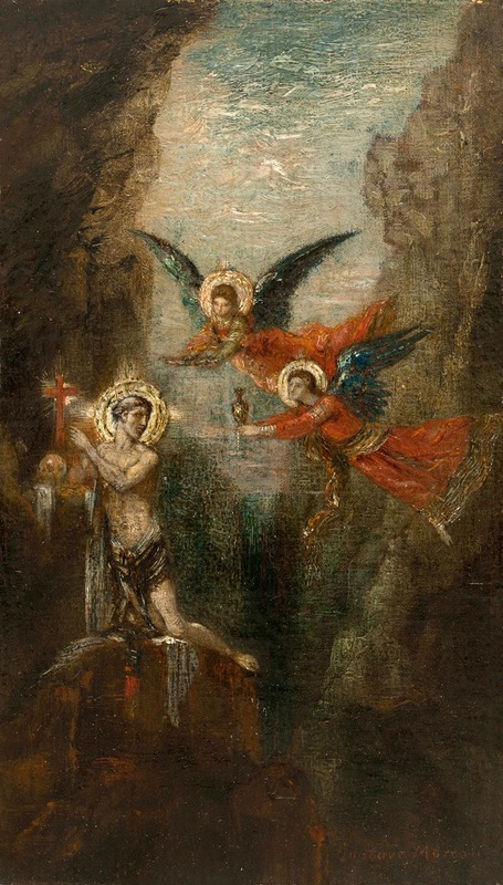 A Saint In The Desert by Гюстав Моро, 1879 — digital art print download
