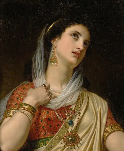 Queen Esther by Юг Мерль, 1875 — digital art print download