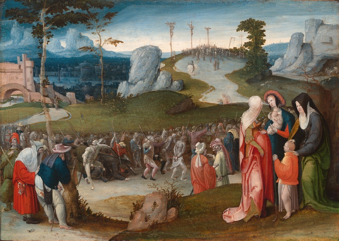 The Procession to Calvary by Ян Велленс де Кок — digital art print download