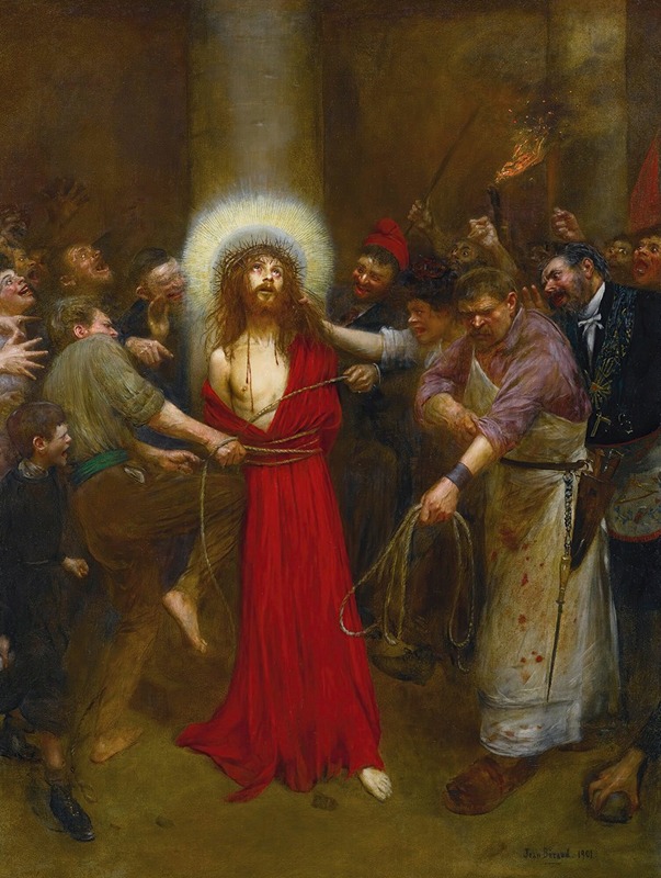 Christ Lié À La Colonne by Жан Бера, 1901 — digital art print download