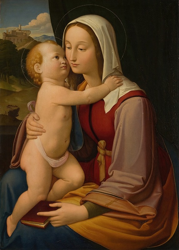 The Virgin And Child by Иоганн Фридрих Обербек, 1818 — digital art print download