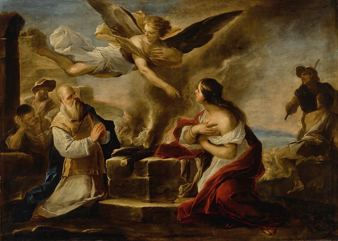 The Sacrifice Of Manoah — Luca Giordano