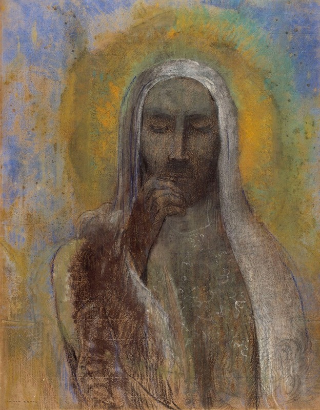 Le Christ du silence by Одилон Редон, 1890-1907 — digital art print download