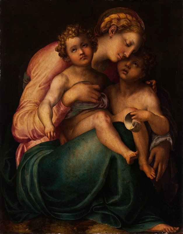 The Virgin And Child With John by Аноним — digital art print download