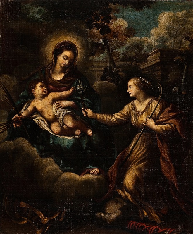 The Virgin And Child With St. Martha — Anonymous