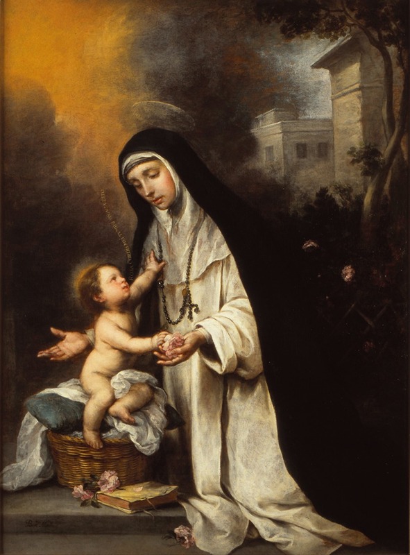 Saint Rose Of Lima by Бартоломе Эстебан Мурильо — digital art print download