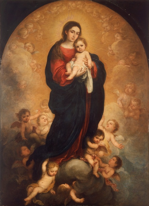 Virgin And Child In Glory by Бартоломе Эстебан Мурильо — digital art print download