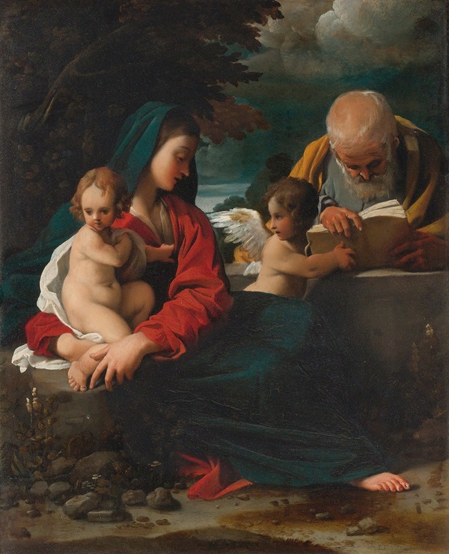The Rest On The Flight Into Egypt by Bartolomeo Schedoni — digital art print download