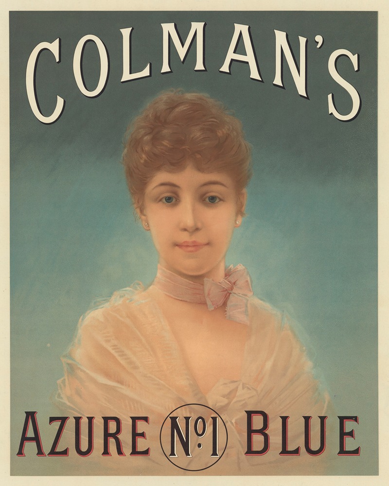 Colman's azure blue. N°1 by Имп. Ф. Шампеноа, 1900 — digital art print download