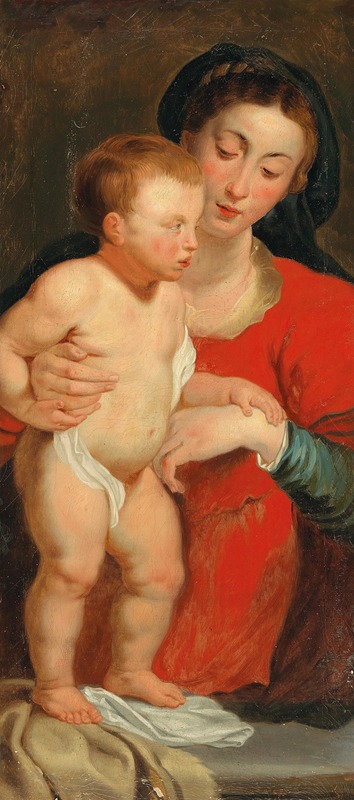 The Madonna And Child — Последователь Питера Паула Рубенса