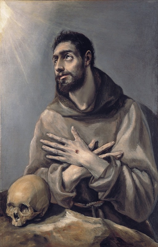 Saint Francis In Ecstasy by Эль Греко (Доменикос Теотокопулос) — digital art print download