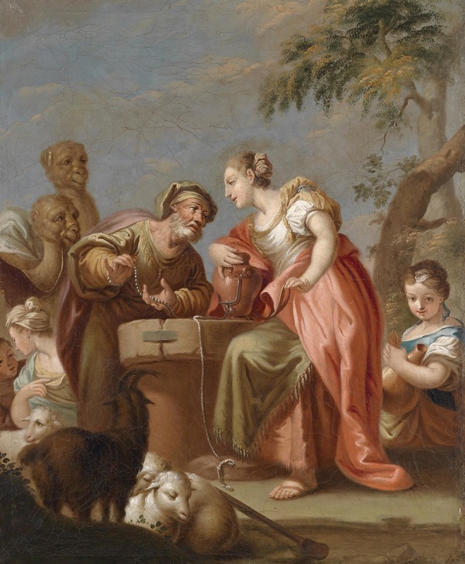 Rebekka Und Eliezer by Franz Sebald Unterberger (Workshop) — digital art print download