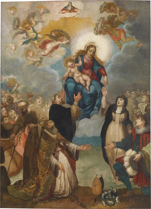 Handover Of The Rosary — Giulio Cesare Angeli