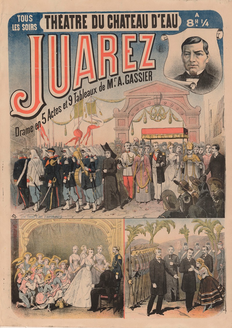 Théâtre du Château-d'Eau… Juarez — Imp. Franc